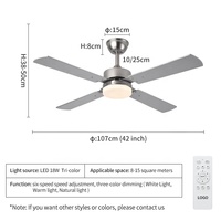 Kipas Angin Plafon C013 DC 42 Inci dengan Lampu dan Remote Control Kipas Angin Plafon 42 Inci dengan Lampu