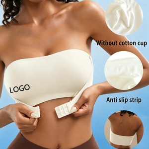 Soutien-gorge adhésif invisible <span class=keywords><strong>sans</strong></span> bretelles pour femmes, grandes tailles, fermeture avant antidérapante à velcro, fabrication OEM/ODM - Product Image 1