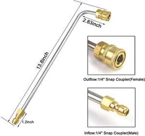 बाइसन स्टेनलेस स्टील 90 डिग्री वक्र स्प्रे - Product Image 2