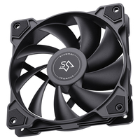 Ventilador para Caja de PC SNOWMAN XF120 de 120 mm, Negro, Sin LED, 1000 RPM, Molex 4 Pines, Conexión en Cadena, 12 V CC, Bajo Costo, Venta al Por Mayor
