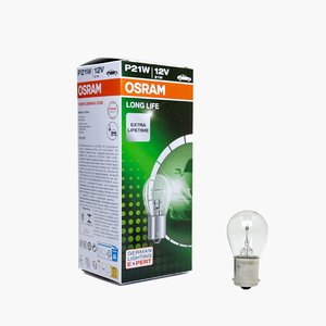   หลอดไฟรถยนต์ <span class=keywords><strong>P21W</strong></span> 12V S25 <span class=keywords><strong>P21W</strong></span> ขั้วเดี่ยว 7506L Longlife E1 - Product Image 1