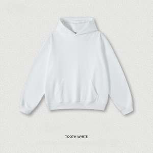 Small <b>Bulk</b> Customization 500gsm Heavyweight Oversized Pullover French <b>Terry</b> Streetwear Men's Hoodies - Product Image 2