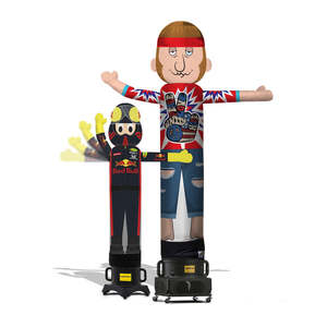 <span class=keywords><strong>Muñeco</strong></span> Publicitario Inflable Impermeable Multicolor de Dibujos Animados, Bailarín de Aire Ondulante de 12 pies de Altura con Ventilador Incorporado, Dios de la Riqueza para Lavado de Coches - Product Image 6