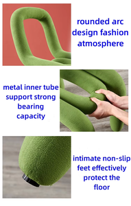 Canapé de salle à manger moderne en tissu, le <span class=keywords><strong>plus</strong></span> beau, avec dossier, chaise de loisirs colorée pour salon - Product Image 3