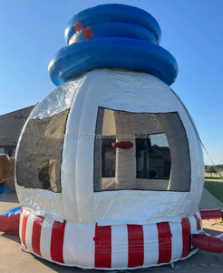 Gorila inflable compacta temática de muñeco de nieve de Navidad para eventos domésticos y comerciales - Product Image 5