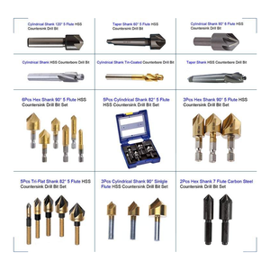 4 cái Bộ 90 độ 0 sáo HSS lỗ xiên mũi khoan deburring mũi khoan để khoan chìm - Product Image 4