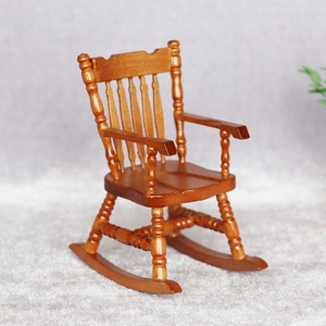Maison de poupée meubles miniatures chaises à bascule en <span class=keywords><strong>bois</strong></span> maison de poupée chaises en <span class=keywords><strong>bois</strong></span> - Product Image 6