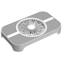 Gamer-X Z-X4 silencieux et silencieux DC 5V USB alimenté routeur ventilateur de refroidissement sans fil TV Box PC ventilateur avec filet de protection et vis