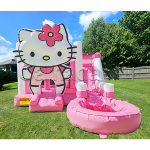 Château gonflable Mickey et <span class=keywords><strong>Minnie</strong></span> Mouse / Château gonflable pour enfants avec toboggan, <span class=keywords><strong>jeu</strong></span> d'intérieur et d'extérieur - Product Image 3