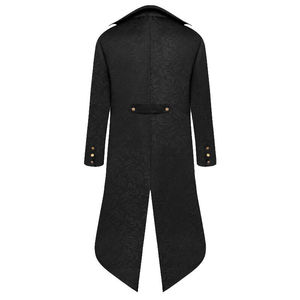 Mens Gothic Jacket Steampunk Tailcoat Long <strong>Coat</strong> Halloween Medieval Costume Frock - Product Image 3