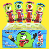 Casual Leuke Snacks Halloween Bulk Gecoate Verpakking Monster Fruitige Gummy Tongsnoep Gecoat Voor Eenvoudig Hanteren