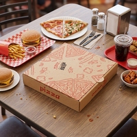 LongYi Vente en gros de boîtes à pizza du Shandong, conception personnalisée, emballage alimentaire en carton ondulé avec logo, couleurs et formes personnalisées