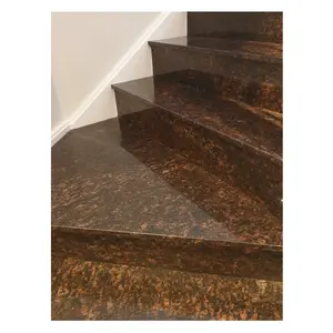 Customized Project Home Decoration Indoor Carmen Red Granite Stairs Steps