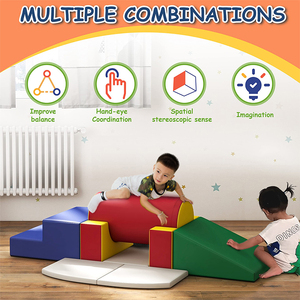 Giá Rẻ Trắng Mềm Chơi Khối Vui Chơi Giải Trí Công Viên Cảm Giác Khối Trong Nhà Mềm Chơi Khối Lập Phương Trẻ Em Mềm Chơi - Product Image 6