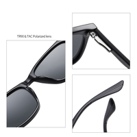 Nouvelles Lunettes de Soleil Tendance 2026 Monture Carrée Vintage TR90 pour Hommes et Femmes Verres Polarisés UV400 En Stock