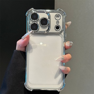 Funda de Lujo con Protección de Lente y Revestimiento Magnético para iPhone 17 14 15 16 Pro Max Plus, Funda Transparente con Protección en las 4 Esquinas para iPhone 17 Pro Max - Product Image 6