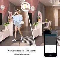Tuya lampu suara WiFi rumah pintar Alarm tampilan OLED Android dioperasikan desain Bar Zigbee Sensor APP waktunya Flash bertenaga baterai