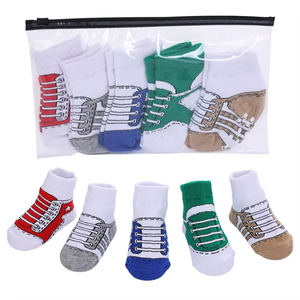 <span class=keywords><strong>Chaussettes</strong></span> courtes de sport en coton respirantes et confortables antidérapantes à motif de dessin animé pour bébés garçons, nourrissons et tout-petits, en gros (OEM) - Product Image 1