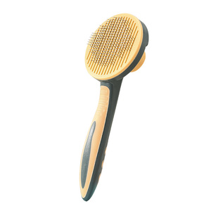 Peine de botón redondo portátil para masaje de perros y gatos, eliminación suave del pelo - Product Image 4