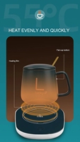 2024 Stock Geschenke Kaffee USB Becher Wärmer Heiz becher Platte USB Elektrische Kerzen wärmer Heizung für Home Office Schreibtisch Verwendung