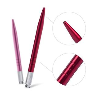Pluma manual de microblading con logotipo personalizado, mango metálico, herramienta manual para sombreado de cejas, suministros PMU - Product Image 4