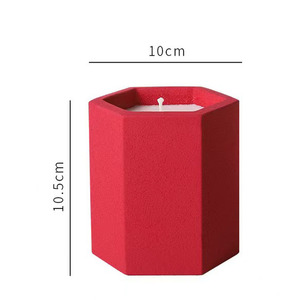 Vente directe en usine, différents bocaux en béton multicolores, bougies parfumées personnalisées - Product Image 2