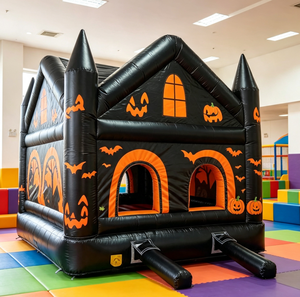 Castello Gonfiabile Commerciale 2026 a Tema Halloween: Castello Gonfiabile a Forma di Zucca per Decorazioni per Feste - Product Image 2