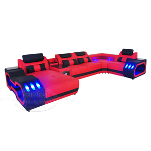 <span class=keywords><strong>2020</strong></span> en gros Produits Chine Smart LED De Luxe En Cuir Italien Nouveau Modèle Salon Canapés - Product Image 2