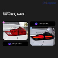 Conjunto de Luces Traseras LED Completas para Porsche Honda City 2016-2021, Secuenciales, con Función de Freno y Luz de Marcha, Canbus, Plug and Play, Repuesto Automotriz