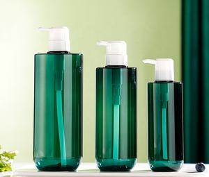 יצרנים ספוט 500 חדש בקבוק פלסטיק בקבוק שקוף ירוק קרם גוף ג 'ל מוצרי קוסמטיקה לחיות מחמד - Product Image 6