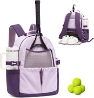 Sac de tennis personnalisé pour raquettes de 27 pouces, sac à dos de tennis avec compartiment ventilé pour chaussures et poche imperméable, idéal pour le pickleball, le padel