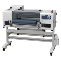 Impresora UV DTF de Alta Velocidad de 60 cm, Máquina 2 en 1 para Impresión y Laminación de Adhesivos, Efecto 3D en Relieve, Barniz para Transferencias Personalizadas