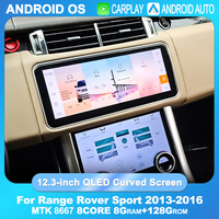 Navihua Nouveau Design 12.3 ''Écran Incurvé Android Autoradio GPS Navigation Multimédia Carplay pour Range Rover Sport L494 2014 2017
