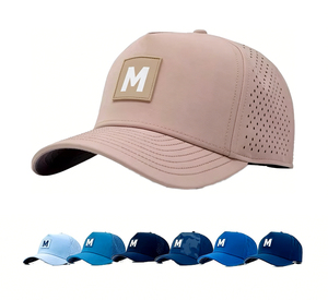 UJOY GIFT Gorra de Béisbol Deportiva de Secado Rápido Blanca de 6 Paneles Personalizada de Alta Calidad con Logotipo Bordado, Gorra de Golf para Papá - Product Image 1