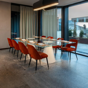 <span class=keywords><strong>Tavolo</strong></span> da <span class=keywords><strong>ping</strong></span> <span class=keywords><strong>pong</strong></span> 2-in-1 per interni/esterni con piano in vetro temperato in acciaio inox di <span class=keywords><strong>dimensioni</strong></span> Standard per l'intrattenimento sportivo - Product Image 6