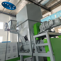 Ligne de production d'extrusion de granulés de plastique à vis simple à double étage avec alimentateur latéral industriel