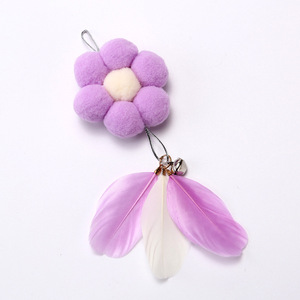 Factory direct sales of <b>cat</b> teaser with feather bell replacement head, fairy <b>cat</b> teaser, durable pet chew toy, interactive <b>cat</b> - Product Image 5