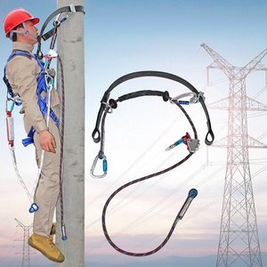 En tendencia: Kit de seguridad para escalada de postes eléctricos, cinturón anticaídas, conjunto de arnés de rescate ajustable y cuerda para la siderurgia - Product Image 1
