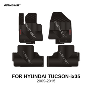 Tappetini Auto per <span class=keywords><strong>HYUNDAI</strong></span> TUCSON-<span class=keywords><strong>ix35</strong></span> 2009-2015, Su Misura in PVC, Impermeabili Antiscivolo Set Completo - Product Image 1
