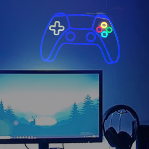 Enseigne Néon Gamer <span class=keywords><strong>LED</strong></span> en Forme de Manette de Jeu, Lumières Néon Murales Alimentées par USB pour <span class=keywords><strong>Chambre</strong></span> d'Adolescent, Décoration de Salle de Jeux pour Enfants - Product Image 4