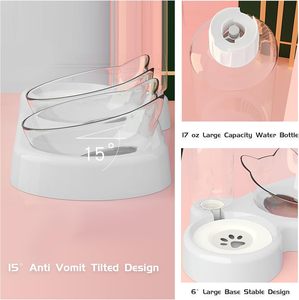 Inthetrend Fabricant Grossiste – Nouveauté : Gamelle Double Portable de Voyage pour Chien, Élégante, Luxueuse, en Plastique Étanche avec Bouteille d'Eau - Product Image 5