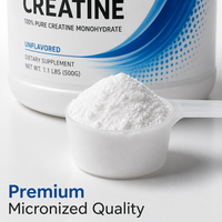 Créatine monohydrate micronisée de haute pureté en poudre 500g, pour la récupération après l'entraînement, booster de force, soutien immunitaire, emballage en bouteille