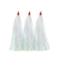 Queues de silicone ondulées, queues de calamar, jupes de calamar, matériel de montage de mouches pour mouches streamer, spinnerbait, buzzbait et leurres