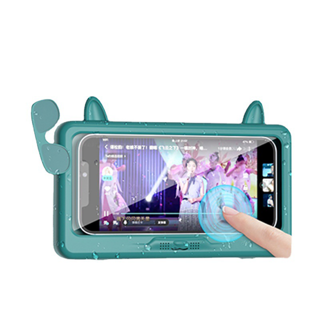 Waterproof Anti-Fog Touch Screen Wall Mount Phone Holder New Bathroom Mirror Bathtub Shower Accessory
