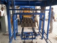 Ligne de production de machines à fabriquer des blocs de béton creux en ciment entièrement automatiques hydrauliques à verrouillage automatique qt 4 5 6 8 10 12 15