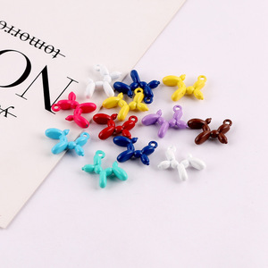 Colorful <b>Balloon</b> Dog Charm Pendant DIY Jewelry Accessories For Bag Charms Unisex Fashion Pendants Animal Shape Yiwu Origin - Product Image 4