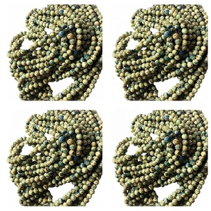 Natural K2 forma redonda pálido <span class=keywords><strong>amarillo</strong></span> piedras preciosas cuerdas - Product Image 5