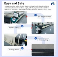 Máquina de Corte de Tela Automática con Cuchilla Oscilante CNC, con Cámara y Plotter para Formas Irregulares, en Oferta