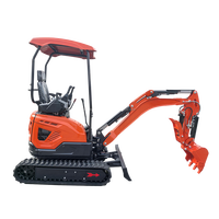 Mini-Pelle sur Chenilles de 1,5 Tonne, Nouveau Moteur Conforme EUR5 pour Projets de Construction Agricole et Rurale avec Camion