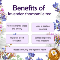 Thé aux fleurs relaxant OEM, sachets de thé à la camomille et à la lavande, thé à la lavande biologique